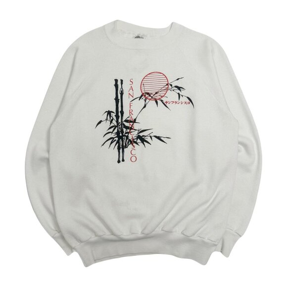 Vintage San Francisco Bamboo Crewneck Women's XL - Picture 1 of 5